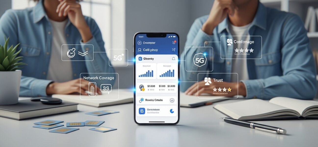 Comparing best cell phone companies on smartphone with plans and coverage