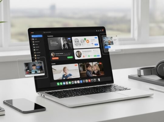 Complete laptop guide 2026 showing a modern laptop setup with accessories on a clean workspace representing beginner-friendly laptop usage and technology overview