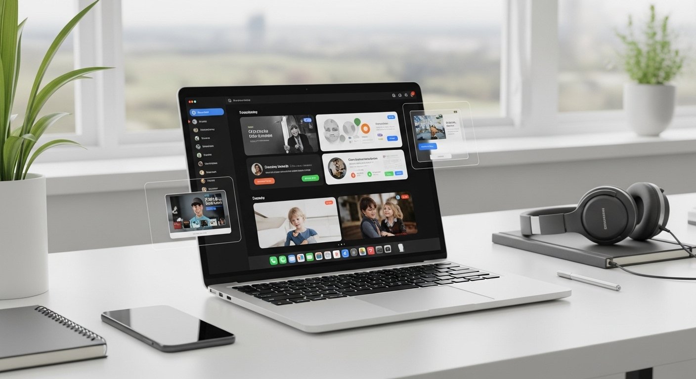 Complete laptop guide 2026 showing a modern laptop setup with accessories on a clean workspace representing beginner-friendly laptop usage and technology overview