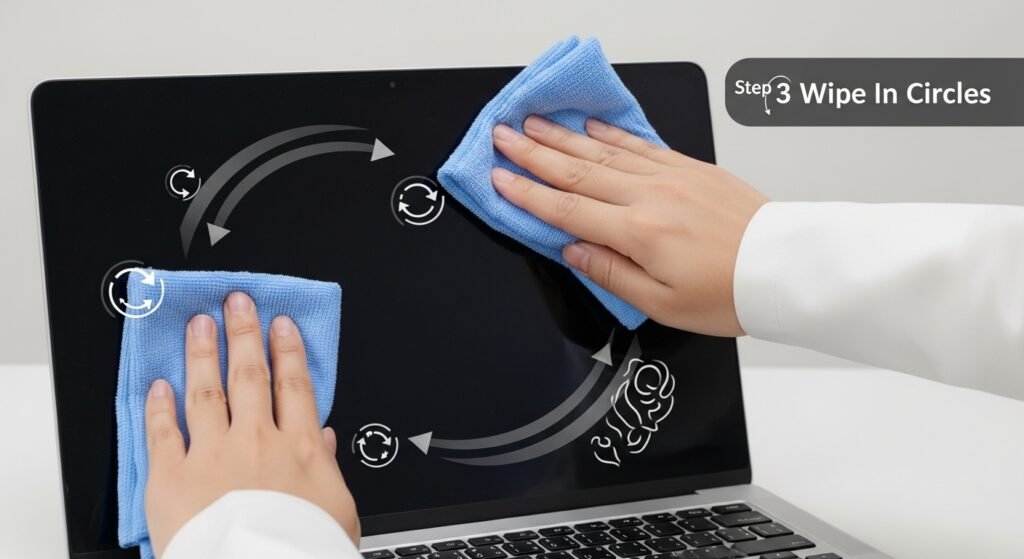 How to clean a laptop screen safely, step by step illustrated guide with dos and don'ts