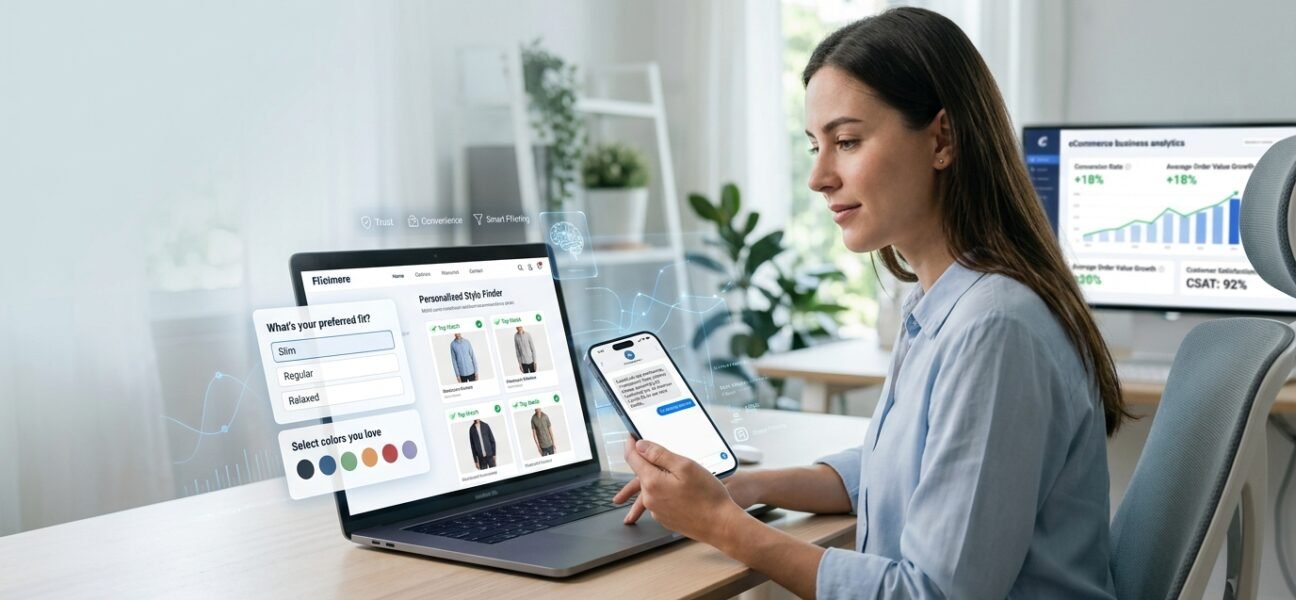 AI-powered guided buying system providing personalized product recommendations to online shoppers and helping eCommerce stores increase sales.