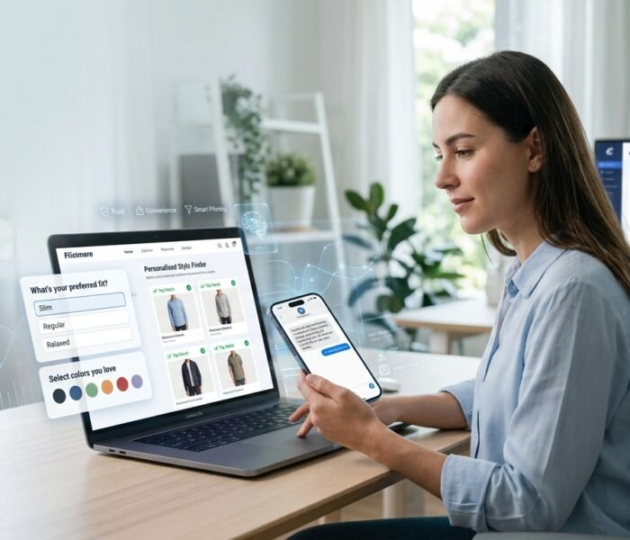 AI-powered guided buying system providing personalized product recommendations to online shoppers and helping eCommerce stores increase sales.
