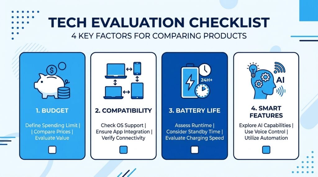 How to choose the right gadget infographic checklist 2026